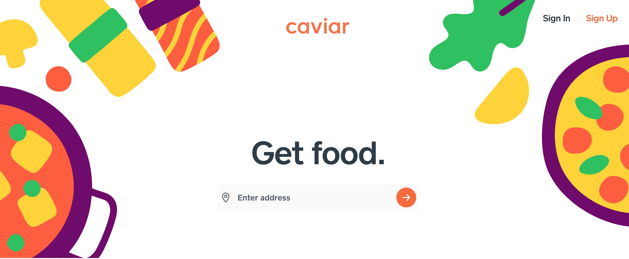Caviar main page
